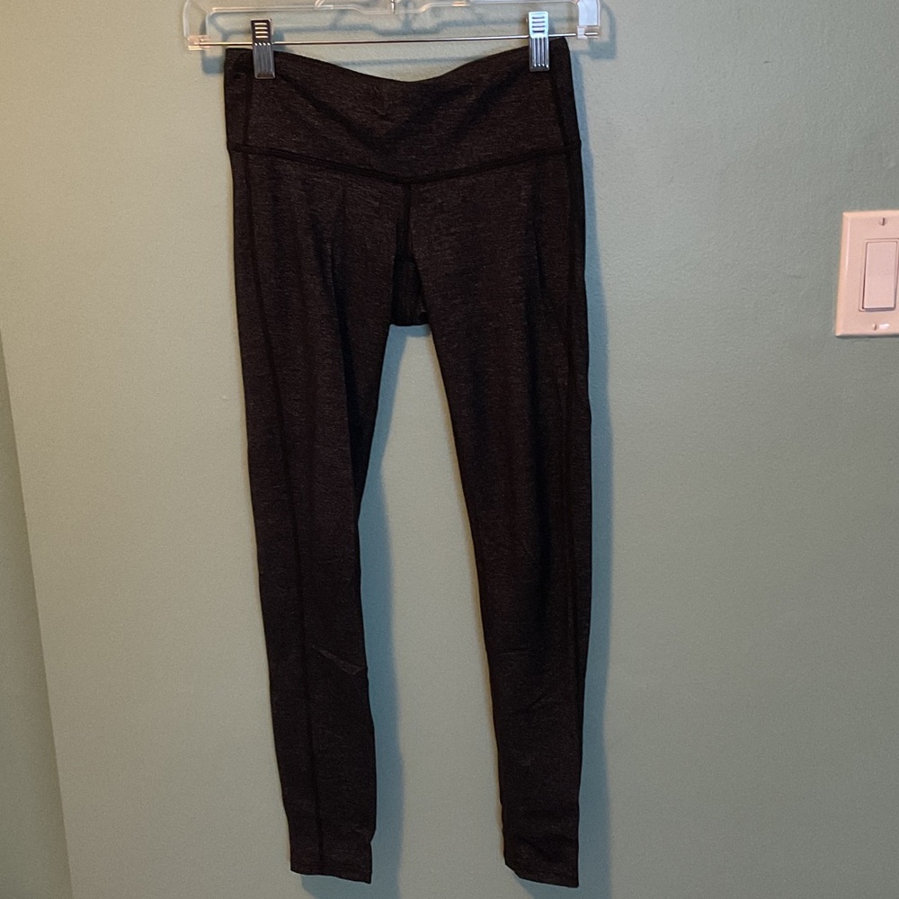 Athleta Heathered Charcoal Leggings